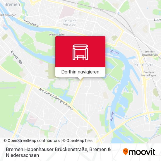 Bremen Habenhauser Brückenstraße Karte
