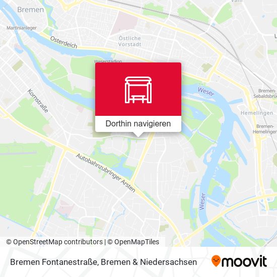 Bremen Fontanestraße Karte