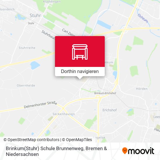 Brinkum(Stuhr) Schule Brunnenweg Karte