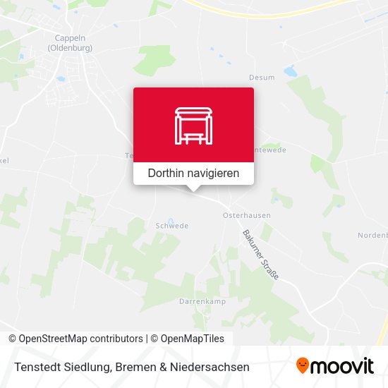 Tenstedt Siedlung Karte