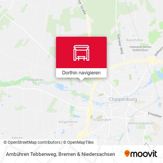 Ambühren Tebbenweg Karte