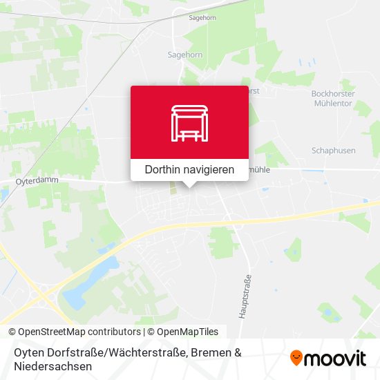Oyten Dorfstraße/Wächterstraße Karte
