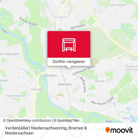 Verden(Aller) Niedersachsenring Karte