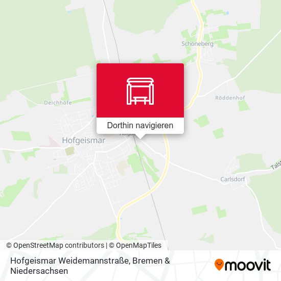 Hofgeismar Weidemannstraße Karte