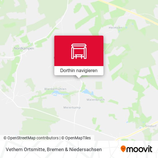 Vethem Ortsmitte Karte