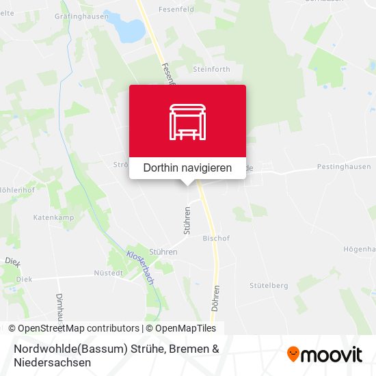 Nordwohlde(Bassum) Strühe Karte