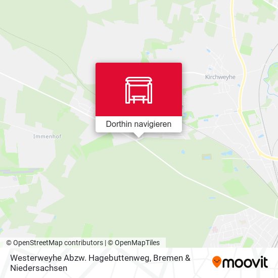 Westerweyhe Abzw. Hagebuttenweg Karte