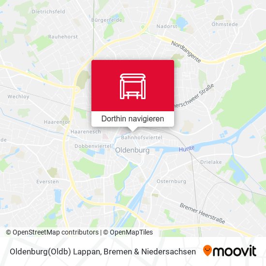 Oldenburg(Oldb) Lappan Karte
