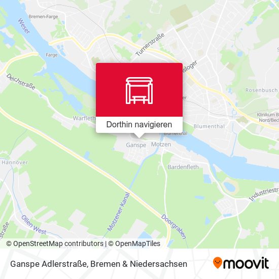 Ganspe Adlerstraße Karte