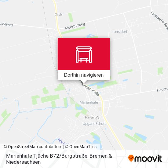 Marienhafe Tjüche B72 / Burgstraße Karte