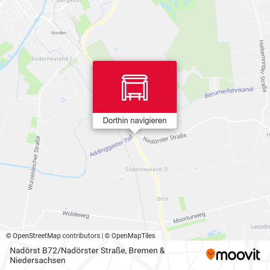 Nadörst B72/Nadörster Straße Karte