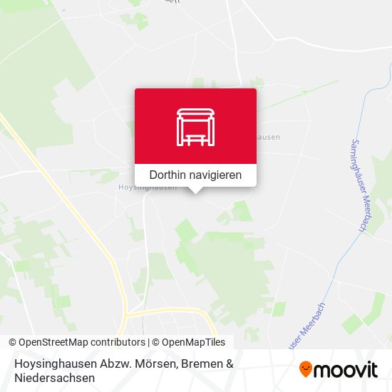 Hoysinghausen Abzw. Mörsen Karte