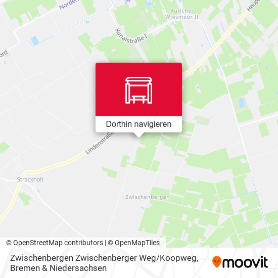 Zwischenbergen Zwischenberger Weg / Koopweg Karte