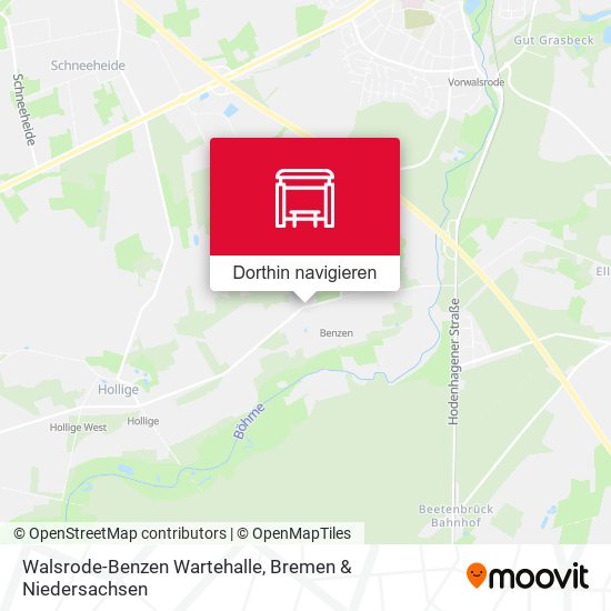 Walsrode-Benzen Wartehalle Karte