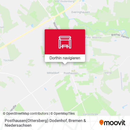 Posthausen(Ottersberg) Dodenhof Karte
