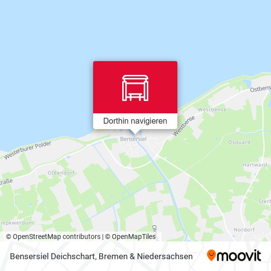 Bensersiel Deichschart Karte