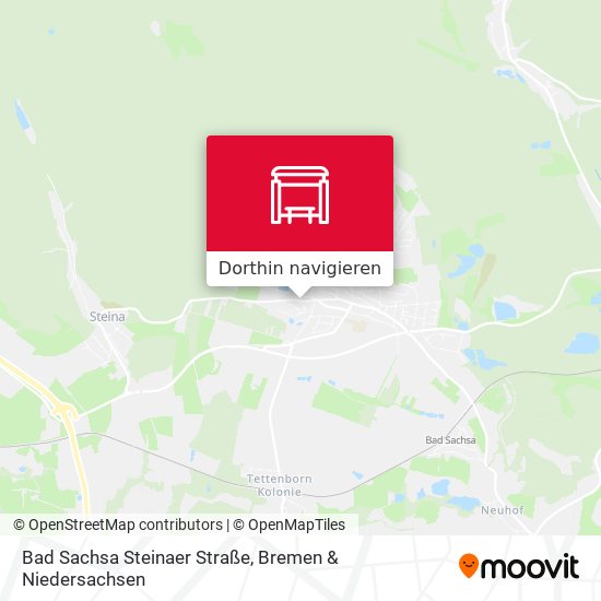 Bad Sachsa Steinaer Straße Karte