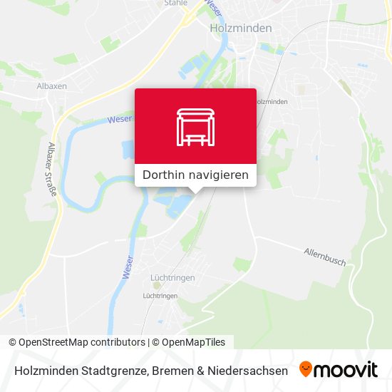 Holzminden Stadtgrenze Karte