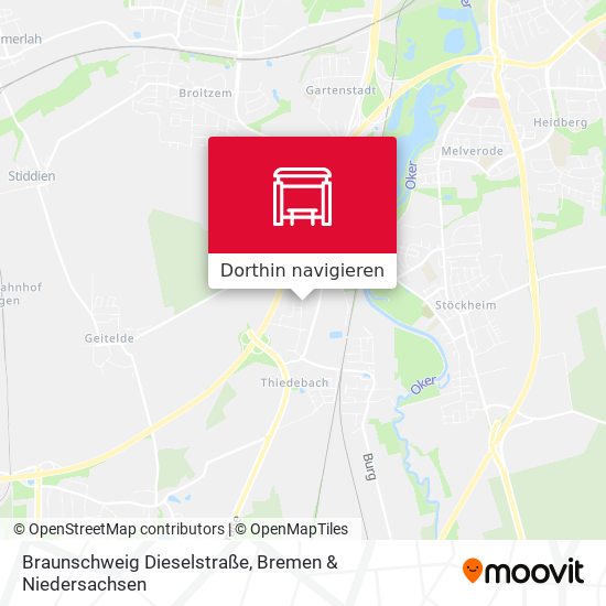 Braunschweig Dieselstraße Karte