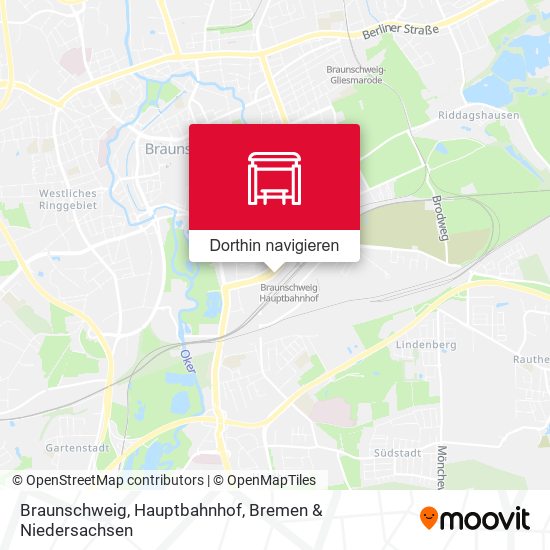 Braunschweig, Hauptbahnhof Karte