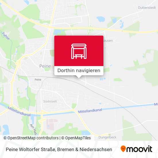 Peine Woltorfer Straße Karte