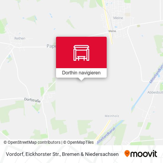 Vordorf, Eickhorster Str. Karte