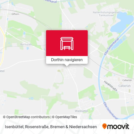 Isenbüttel, Rosenstraße Karte