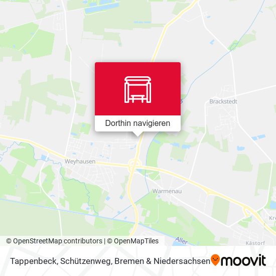 Tappenbeck, Schützenweg Karte