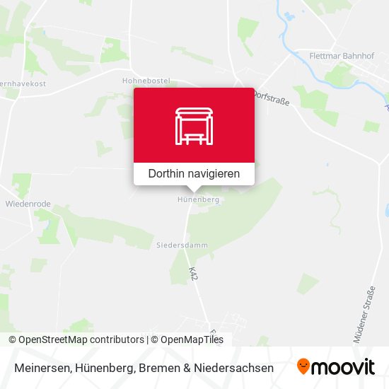 Meinersen, Hünenberg Karte