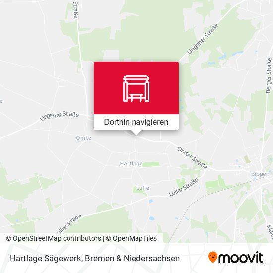 Hartlage Sägewerk Karte