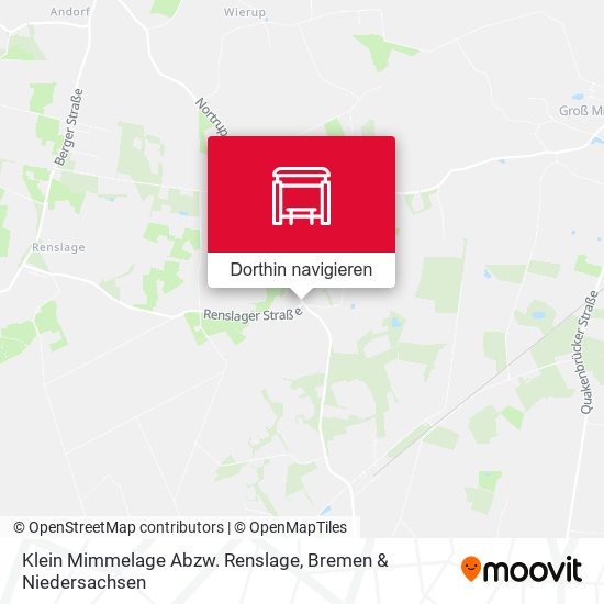 Klein Mimmelage Abzw. Renslage Karte