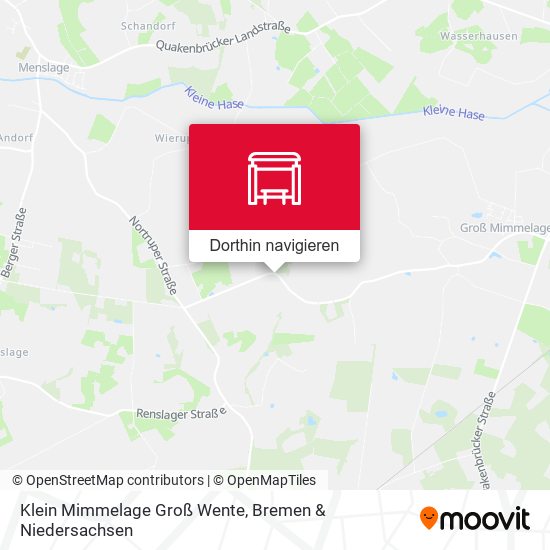 Klein Mimmelage Groß Wente Karte