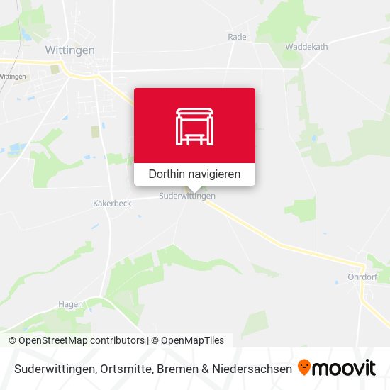Suderwittingen, Ortsmitte Karte