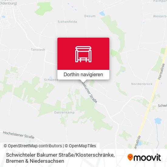Schwichteler Bakumer Straße / Klosterschränke Karte