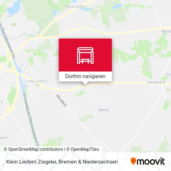 Klein Liedern Ziegelei Karte