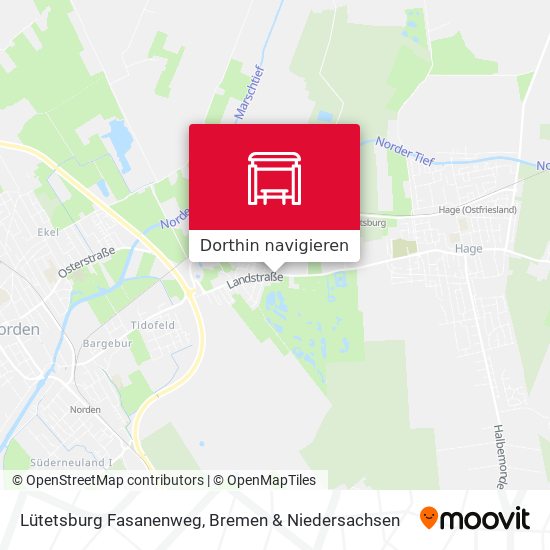 Lütetsburg Fasanenweg Karte