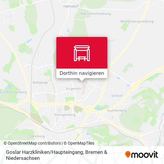 Goslar Harzkliniken / Haupteingang Karte