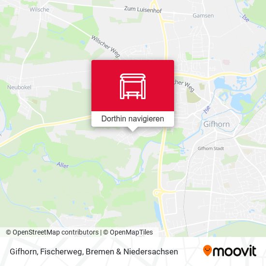 Gifhorn, Fischerweg Karte