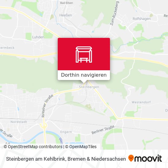 Steinbergen am Kehlbrink Karte
