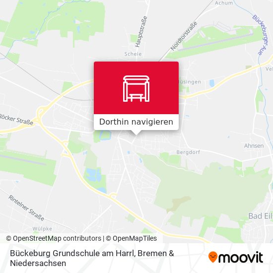 Bückeburg Grundschule am Harrl Karte