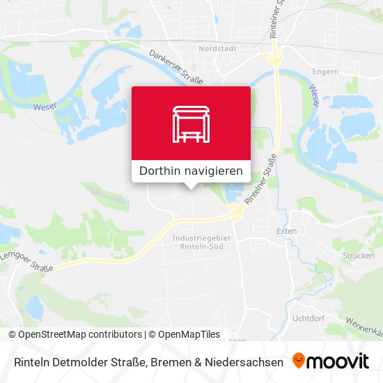 Rinteln Detmolder Straße Karte