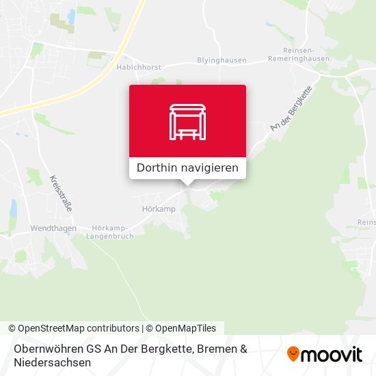 Obernwöhren GS An Der Bergkette Karte