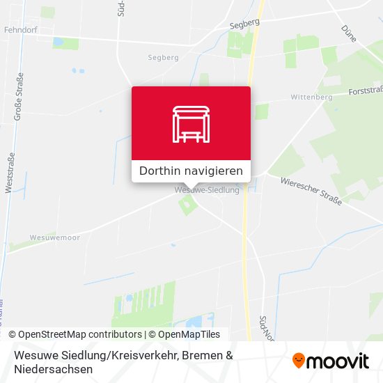 Wesuwe Siedlung/Kreisverkehr Karte