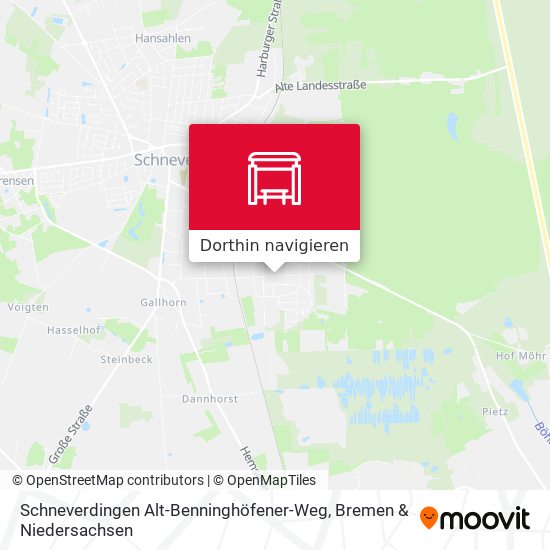 Schneverdingen Alt-Benninghöfener-Weg Karte