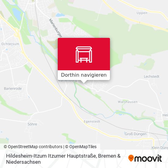 Hildesheim-Itzum Itzumer Hauptstraße Karte