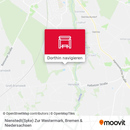 Nienstedt(Syke) Zur Westermark Karte