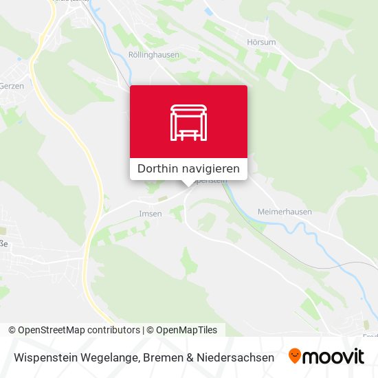 Wispenstein Wegelange Karte
