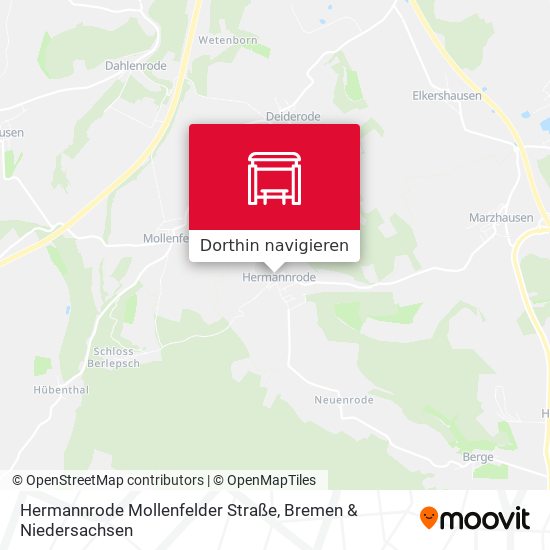 Hermannrode Mollenfelder Straße Karte