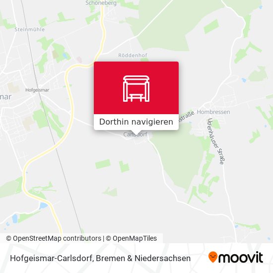 Hofgeismar-Carlsdorf Karte