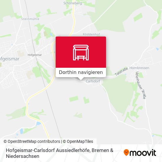 Hofgeismar-Carlsdorf Aussiedlerhöfe Karte